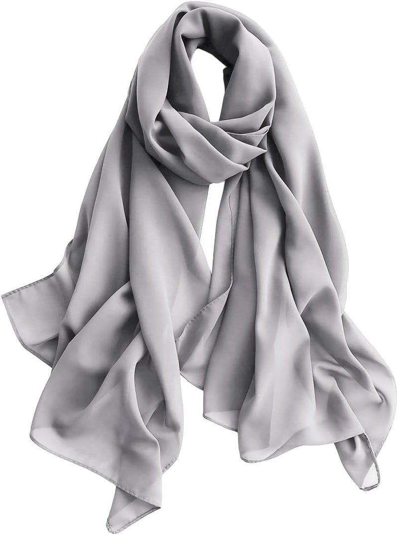 Harewom Chiffon Hijab for Women Sheer Shawl and Wraps for Wedding Bridal Scarves Summer Lightweight Sun-proof Scarf - Image 1